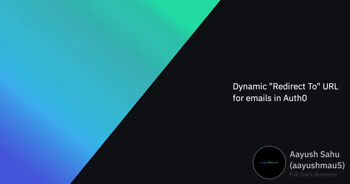Example Redirected Email Dynamic