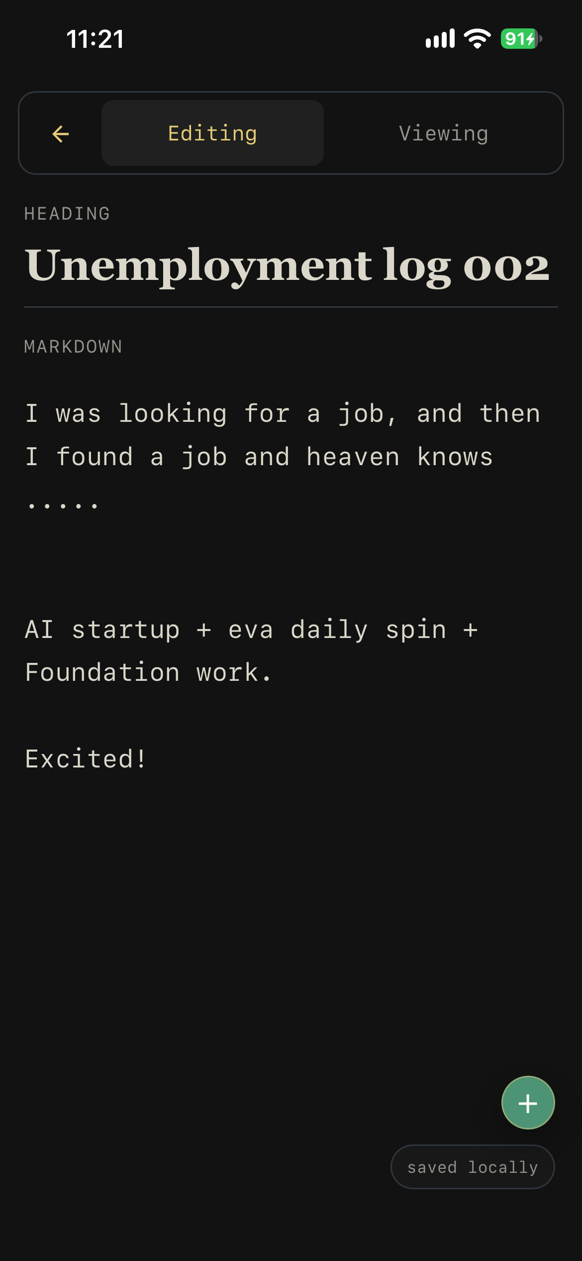 Blog editor