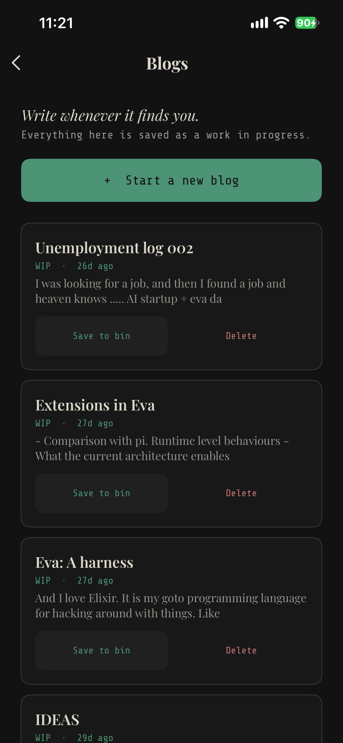 Blog posts